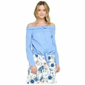 Blúzka Only Julia Off Shoulder Shirt - Cashmere Blue vyobraziť