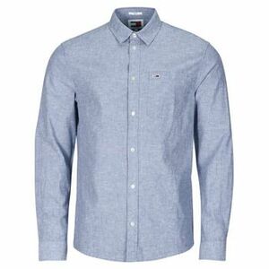 Košele s dlhým rukávom Tommy Jeans TJM REG LINEN BLEND SHIRT vyobraziť