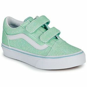 Nízke tenisky Vans UY Old Skool V GLITTER PASTEL BLUE vyobraziť