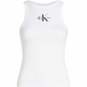 Tielka a tričká bez rukávov Calvin Klein Jeans MONOLOGO RIB TANK J20J225301 vyobraziť