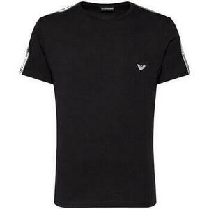 Tričká a polokošele Emporio Armani Lounge Eagle Tape T-Shirt - Black vyobraziť