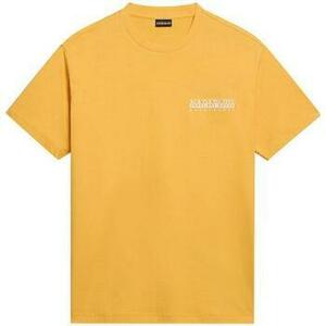 Tričká a polokošele Napapijri S Boyd T-Shirt Yellow Kumquat vyobraziť