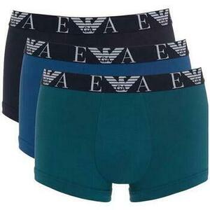 Boxerky Emporio Armani Three Pack Logo Trunks Green/Blue/Black vyobraziť