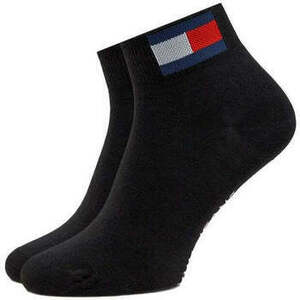 Ponožky Tommy Hilfiger Quarter Two Pack Flag Socks Black vyobraziť