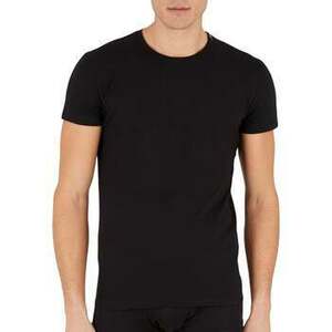 Tričká a polokošele Emporio Armani Iconic Lounge Stretch Piquet T-Shirt Black vyobraziť