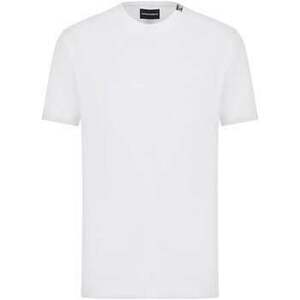 Tričká a polokošele Emporio Armani Iconic Lounge Stretch Piquet T-Shirt White vyobraziť