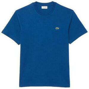 Tričká a polokošele Lacoste Classic Fit Cotton T-Shirt Globe Blue vyobraziť