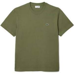 Tričká a polokošele Lacoste Classic Fit Cotton T-Shirt Khaki Green vyobraziť