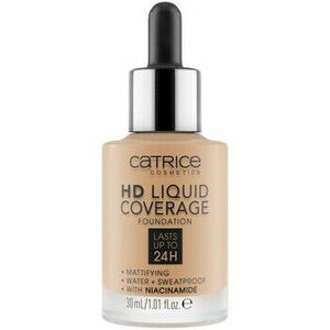 Make-upy a podkladové bázy Catrice HD Coverage Liquid Foundation - 32 Nude Beige vyobraziť