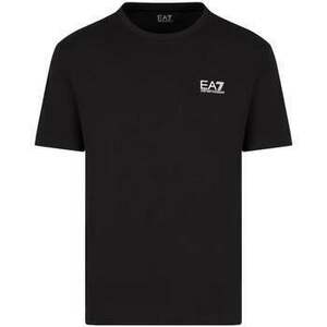 Tričká a polokošele Ea7 Emporio Armani Pima Cotton Identity T-Shirt Black vyobraziť