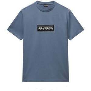 Tričká a polokošele Napapijri S Box Logo T-Shirt Stormy Weather vyobraziť