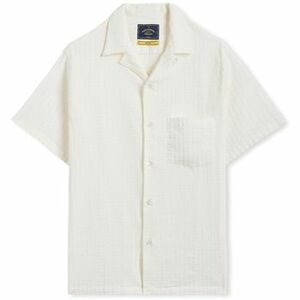 Košele s dlhým rukávom Portuguese Flannel Mondego Shirt - White vyobraziť