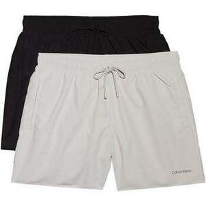 Plavky Calvin Klein Jeans 2 Pack Swim Shorts Black/Chalk vyobraziť