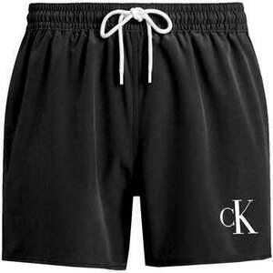 Plavky Calvin Klein Jeans CK Monogram Swim Shorts Black vyobraziť