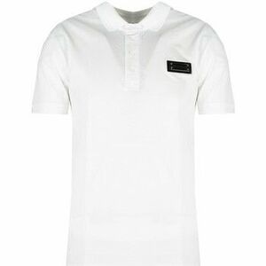 Polokošele s krátkym rukávom Les Hommes LKT500 731U | Slim Fit Pique Polo with Metal Logo vyobraziť