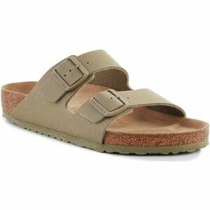 Šľapky BIRKENSTOCK Rivet Logo Vegan Canvas Faded Khaki 1023958 vyobraziť