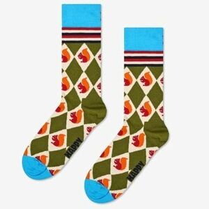 Vysoké ponožky Happy socks SQUIRREL ARGYLE SOCK vyobraziť