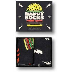 Vysoké ponožky Happy socks 2-PACK BLAST OFF BURGER SOC vyobraziť