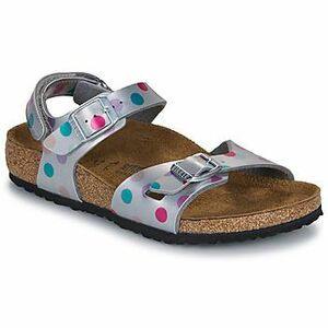 Sandále BIRKENSTOCK Rio AS Kids BF Elec. Metallic SilverDots vyobraziť