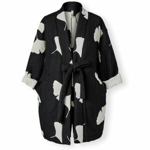 Kabáty Wendy Trendy Jacket 224316 - Black/White vyobraziť