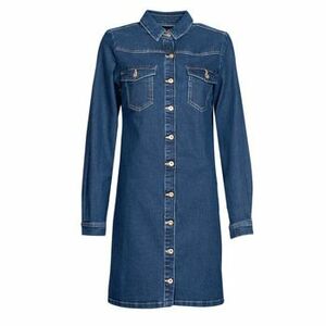 Krátke šaty Pieces PCPERRY L/S DENIM DRESS-VI vyobraziť