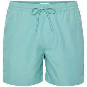 Plavky Calvin Klein Jeans Tape Logo Swim Shorts Saltwater Aqua vyobraziť