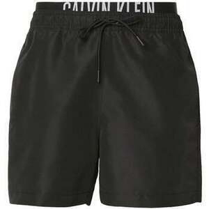 Plavky Calvin Klein Jeans Double Waistband Swim Shorts Black vyobraziť