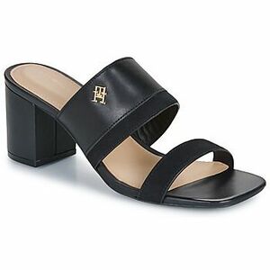 Sandále Tommy Hilfiger LEATHER SUEDE BLOCK HEEL MULE vyobraziť