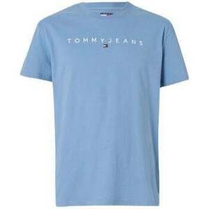 Tričká a polokošele Tommy Jeans Linear Logo T-Shirt Colorado Blue vyobraziť