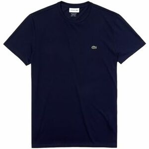 Tričká a polokošele Lacoste Pima Cotton T-Shirt TH6709 - Blue Marine vyobraziť