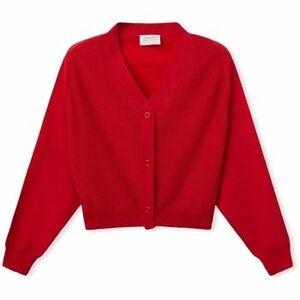 Kabáty Compania Fantastica COMPAÑIA FANTÁSTICA Cardigan 10407 - Red vyobraziť