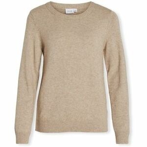 Svetre Vila Noos Ril O-Neck Knit - Natural Melange vyobraziť