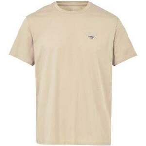 Tričká a polokošele Emporio Armani Beach Embroidered Logo T-Shirt Plaza Taupe vyobraziť