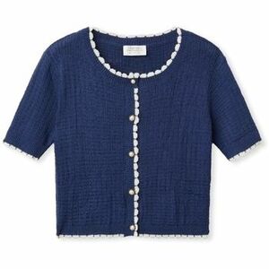 Kabáty Compania Fantastica COMPAÑIA FANTÁSTICA Cardigan 10302 - Navy Blue vyobraziť