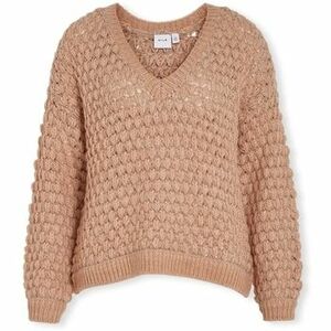 Svetre Vila Evali Knit L/S - Natural Melange vyobraziť