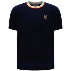 Tričká a polokošele Sergio Tacchini Slice Velour T-Shirt Maritime Blue/Gold vyobraziť