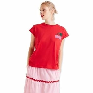 Mikiny Compania Fantastica COMPAÑIA FANTÁSTICA T-Shirt 42007 - Red vyobraziť