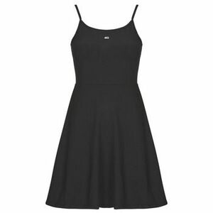 Krátke šaty Tommy Jeans TJW ESSENTIAL STRAP FLARE DRESS vyobraziť