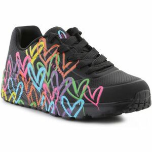 Nízke tenisky Skechers UNO LITE - SPREAD THE LOVE 314064L-BKMT vyobraziť