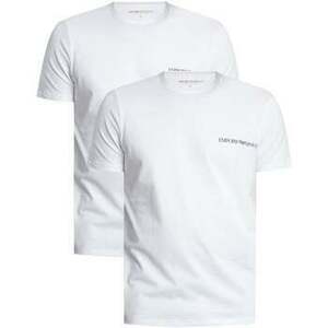 Tričká a polokošele Emporio Armani Lounge 2 Pack Stretch Cotton T-Shirt White/White vyobraziť