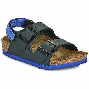 Sandále BIRKENSTOCK Milano AS Kids BF Desert Soil Black/UBlu vyobraziť