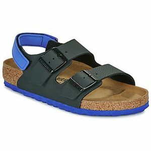 Sandále BIRKENSTOCK Milano AS Kids BF Desert Soil Black/UBlu vyobraziť