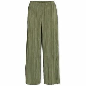 Nohavice Vila Noos Plisa Trousers - Oil Green vyobraziť