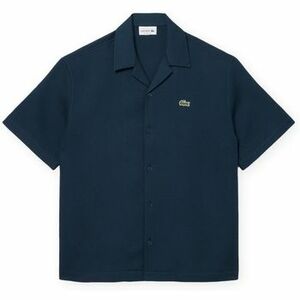 Košele s dlhým rukávom Lacoste Relaxed Fit Waffle Texture Shirt - Blue vyobraziť