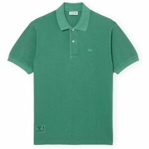 Tričká a polokošele Lacoste Classic Fit L1212 Wash Effect Polo - Pine Green vyobraziť