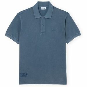 Tričká a polokošele Lacoste Classic Fit L1212 Wash Effect Polo - Blue vyobraziť