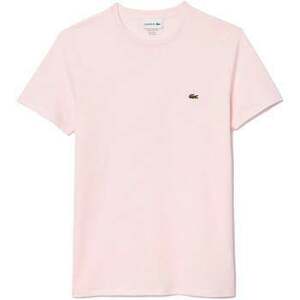 Tričká a polokošele Lacoste Cotton Pima Crew Neck T-Shirt Light Pink vyobraziť