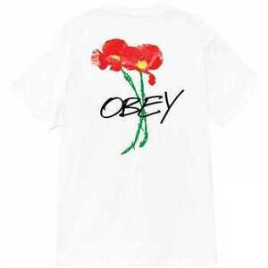 Tričká a polokošele Obey poppies vyobraziť