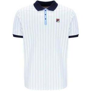 Tričká a polokošele Fila BB1 Classic Striped Polo Shirt White/ Navy/Vista Blue vyobraziť