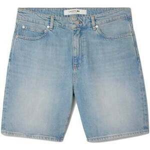 Šortky/Bermudy Lacoste Straight Fit Denim Bermuda Shorts Blue vyobraziť